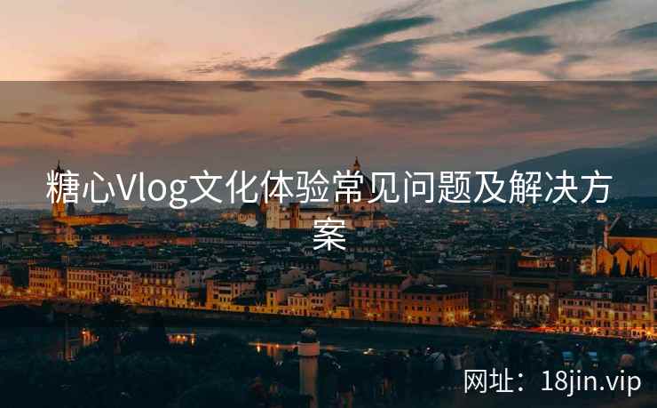糖心Vlog文化体验常见问题及解决方案