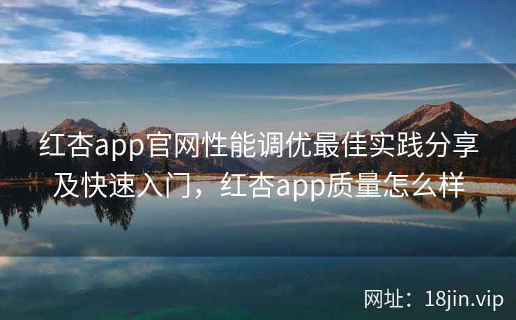 红杏app官网性能调优最佳实践分享及快速入门，红杏app质量怎么样