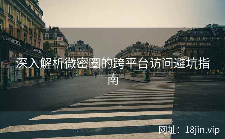 深入解析微密圈的跨平台访问避坑指南