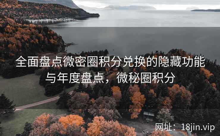 全面盘点微密圈积分兑换的隐藏功能与年度盘点，微秘圈积分