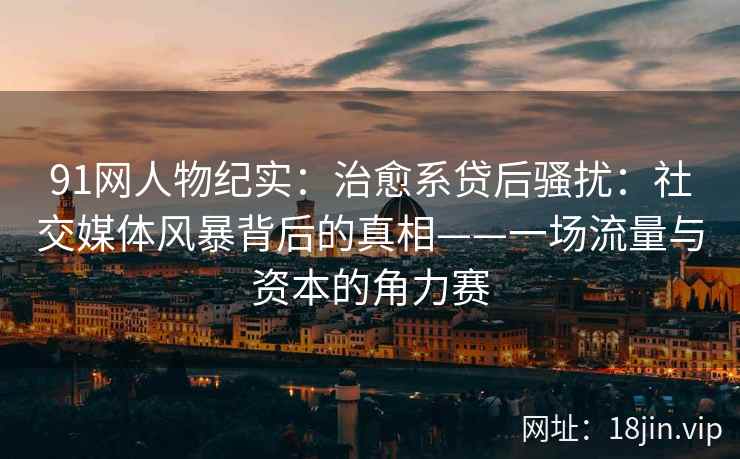 91网人物纪实：治愈系贷后骚扰：社交媒体风暴背后的真相——一场流量与资本的角力赛