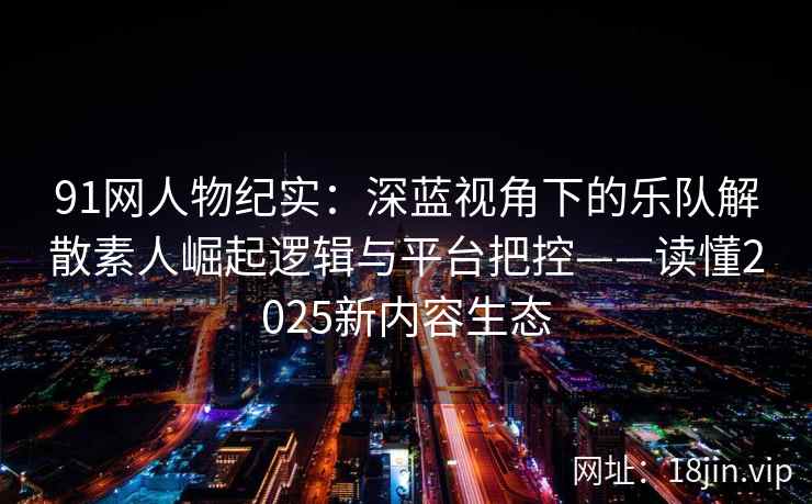 91网人物纪实：深蓝视角下的乐队解散素人崛起逻辑与平台把控——读懂2025新内容生态