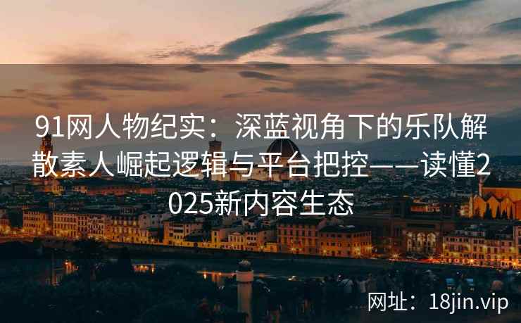 91网人物纪实：深蓝视角下的乐队解散素人崛起逻辑与平台把控——读懂2025新内容生态